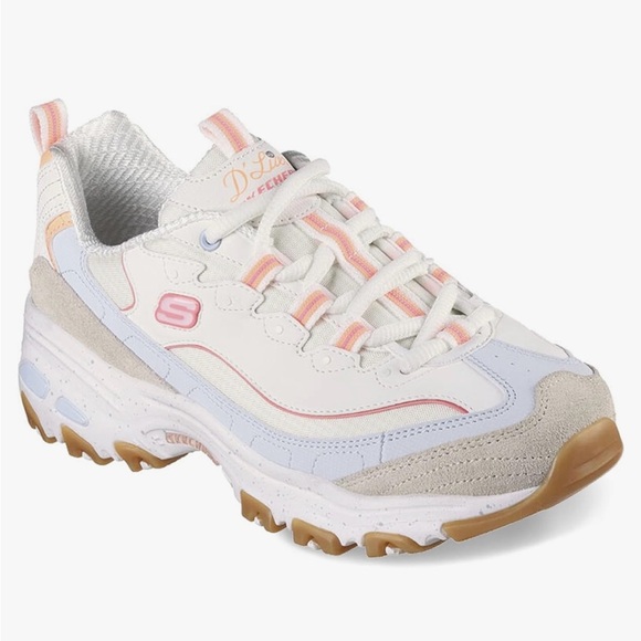 Skechers Dlites Sneaker in Natural/Multi - Picture 6 of 6